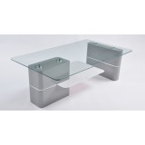 Modern Oblong Glass Coffee Table 120x70cm